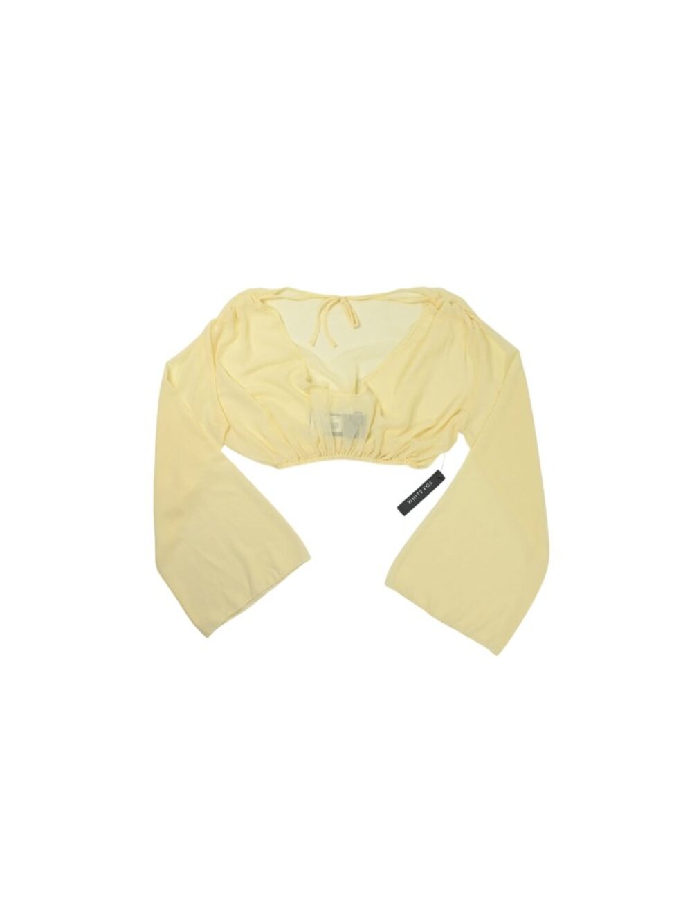 White Fox Boutique Capri Crush Long Sleeve Top in Lemon